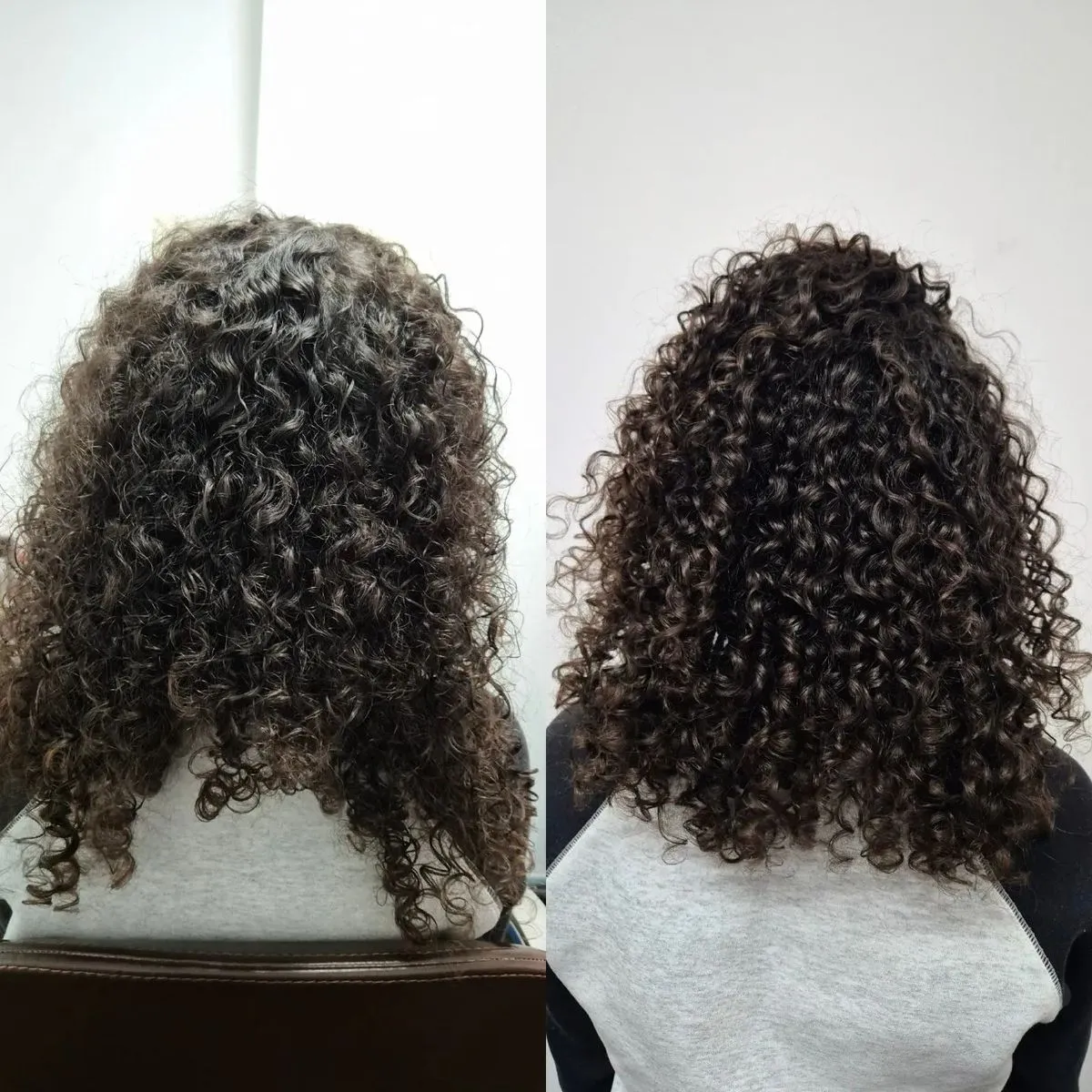 Antes e Depois - cabelo tratado